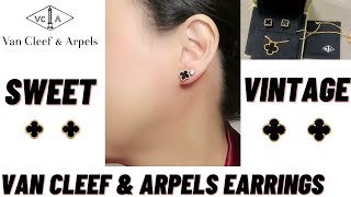 VAN CLEEF amp ARPELS EARRINGS REVEAL amp REVIEW  Size Comparison Mod Shots  Which Size To Buy [upl. by Naamann]