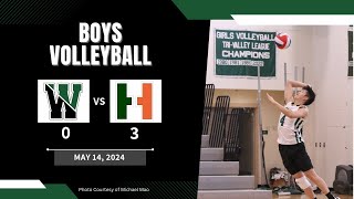 WHS Sports  Boys Volleyball vs Hopkinton 051424 [upl. by Jolda781]