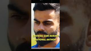 Virat Kohli ने साल 2022 में National Anthem के दौरान Chewing Gum खाई Social Media पर हुए Trolled [upl. by Quiteris]