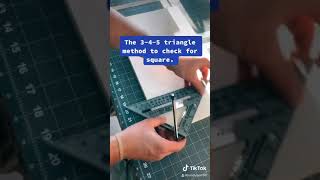 Use the 345 method to check for square [upl. by Aindrea130]