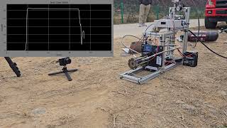 liquid rocket engine and KNSB aerospike motor test [upl. by Edmead]