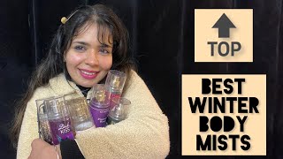 MY TOP 5 BATH amp BODY WORKS BODY MISTS FOR WINTERS 🍒 [upl. by Znarf]