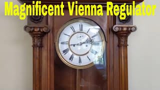 Repairing and Servicing a Beautiful Antique Vienna Regulator Wall Clock How To Clock Repair [upl. by Daren]