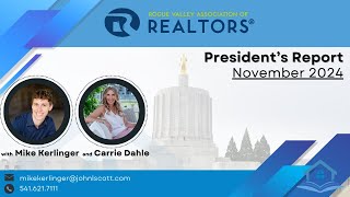 December 2024 RVAR Presidents Report with Mike Kerlinger and Carrie Dahle [upl. by Anirdna]