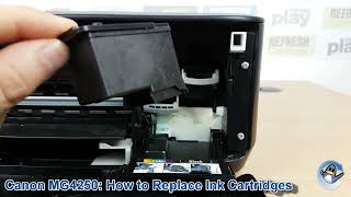 Canon Pixma MG4250 How to ChangeReplace Ink Cartridges [upl. by Pavyer]