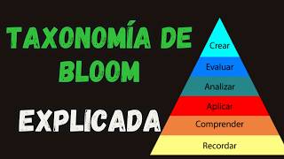 Taxonomía de Bloom estructurando el recorrido de aprendizaje [upl. by Limann]