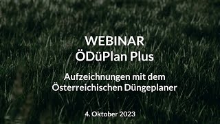 Webinar  ÖDüPlan Plus  Neuerungen 4 Oktober 2023 [upl. by Dowd]