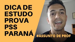 Dica de estudo para prova PSS  Paraná [upl. by Ennylcaj398]