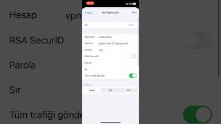 İphone VPN konfigürasyonu Nasıl Eklenir iphone vpn instagram freevpn [upl. by Lundeen]