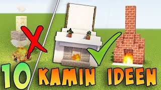 10 KAMIN IDEEN für ein MINECRAFT HAUS [upl. by Hassin]