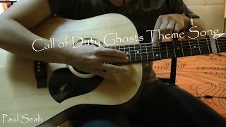 Call of Duty Ghosts Theme Song Guitar Fingerstyle Cover With Tabs [upl. by Klemens]