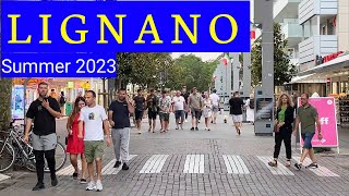 Lignano Sabbiadoro Italy  Summer 2023 Walking Tour [upl. by Sig]