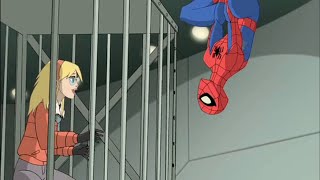 SPIDERMAN SALVA HA GWEN  EL ESPECTACULAR SPIDERMAN  CLIP CASTELLANO [upl. by Hgielah]