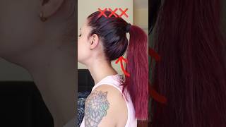 Yüksek at kuyruğu hilesi🥹 ponytail hairhacks hairstyle hairtutorial hair fyp kesfet explore [upl. by Fredericka]