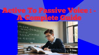 Active To Passive Voice All Tenses UNIQUELEARNINGLAB [upl. by Carri]