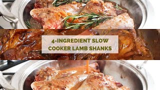 4ingredient slow cooker lamb shanks I Australias Best Recipes [upl. by Lauretta]