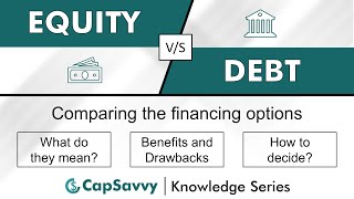 Equity vs Debt Financing  Meaning benefits amp drawbacks choosing the most suitable [upl. by Chellman]