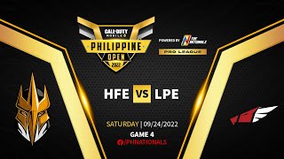 HFE vs LPE  CODM PH Open powered by The Nationals Pro League  Day 2 [upl. by Ahtram]