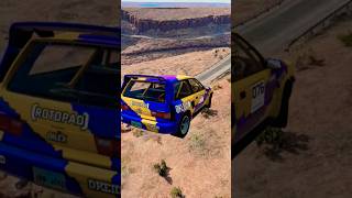 Realistic Car jump Crashes BeamNG Driveshorts trending [upl. by Slotnick]