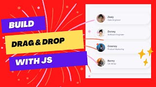 How to do Drag amp Drop using HTML JS Sortable Js library  Step by step [upl. by Nylisoj]