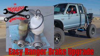 Easiest Ford Ranger Brake Upgrade  Reckless Wrench Garage [upl. by Nerag]