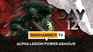 Alpha Legion Power Armour  Advent Calendar Day 12 [upl. by Rebmac]