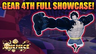 How To Get Gear 4 Full Showcase Rubber Fruit in A One Piece Game [upl. by Euhsoj982]