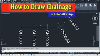 how to make chainage in autocad I autocad 2d tutorial for beginnerscadcamautocad ErMukhtarAnsari [upl. by Asim]