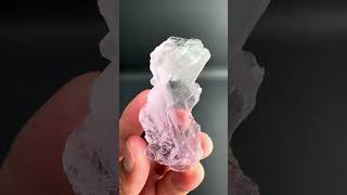 Etched Floater Kunzite from Afghanistan  Fine Art Minerals  Kunzite [upl. by Anelagna28]