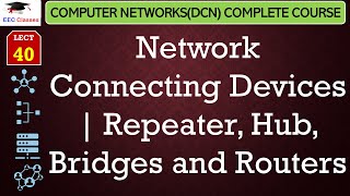 L40 Network Connecting Devices  Repeater Hub Bridges and Routers  Computer Network Lectures [upl. by Griffy783]