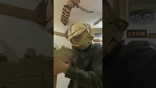 master chief helmet out of Cardboard [upl. by Ttsepmet]