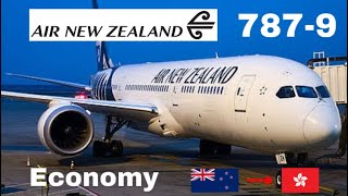 TRIPREPORT  Air New Zealand 7879 ECONOMY  Auckland To Hong Kong [upl. by Fatma]