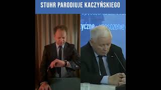 MOCNE Maciej Stuhr PARODIUJE Kaczyńskiego [upl. by Arba]