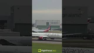 Virgin Atlantic A350 roaring out of London to Orlando  Credit Flight focus 365 shorts fyp [upl. by Duax]