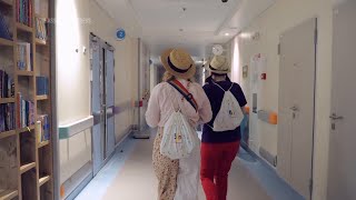 Hospital clowns bring joy to young Ukrainian cancer patients who survived Russian missile attack [upl. by Birdt491]