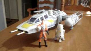 STAR WARS Action Figure Review Gold Leaders YWING [upl. by Hartzke]