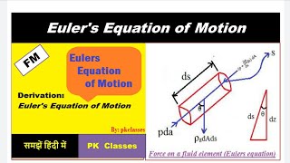 Eulers equation of motion हिन्दी [upl. by Islaen]