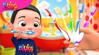 Color Finger Family  Three Little Kittens  BluLoo Nursery Rhymes amp Kids Songs [upl. by Sorilda704]