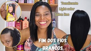 Fim Dos Fios Bancos tonalizante light color Salon linecor preto 20 [upl. by Yamauchi203]