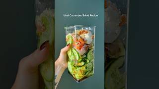 Cucumber Shake Salad recipeoftheday saladrecipe trendingshorts [upl. by Hairahs]