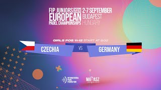 🇨🇿 CZECHIA vs GERMANY 🇩🇪  Pos 1112  Girls  FIP JUNIORS EUROPEAN PADEL CHAMPIONSHIPS  Court 6 [upl. by Atilal436]