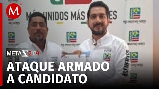 Atacan a candidato a la presidencia municipal de Benemérito de las Américas Chiapas [upl. by Leahcym]