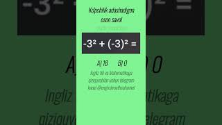 Mantiqiy savol matematika matematik boshqotirma testlar shorts [upl. by Fleeman]