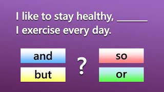 Coordinating Conjunctions Quiz  Can You Score 2020 [upl. by Amr]