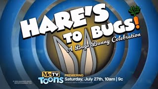 Hares To Bugs A Bugs Bunny Celebration Saturday July 27 2024 10am  9c On MeTV Toons [upl. by Iolanthe]