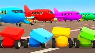 Helper Cars cartoons full episodes amp racing cars Car cartoon for kids Vehicles amp Airplane for kids [upl. by Ahtelahs]