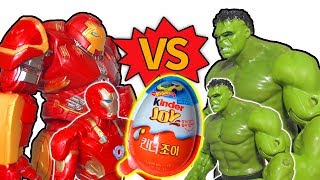 IronMan vs Hulk  Get Kinder Joy ❤️ superhero [upl. by Berlauda]