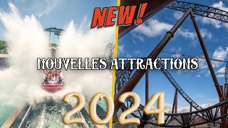 LES NOUVELLES ATTRACTIONS EN 2024 Disneyland Paris Astérix Europa Park [upl. by Etnovahs267]