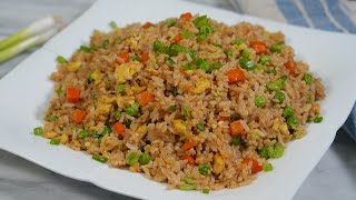 Arroz Frito Estilo Chino  Receta Básica y Súper Fácil  Mi Cocina Rápida [upl. by Sarette179]