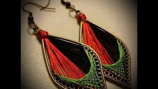 How To  Easy Threaded Earring  Tutorial [upl. by Asilak]